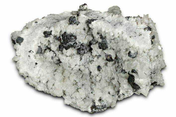 Scalenohedral Calcite Crystal Cluster with Pyrite - Mexico #330573